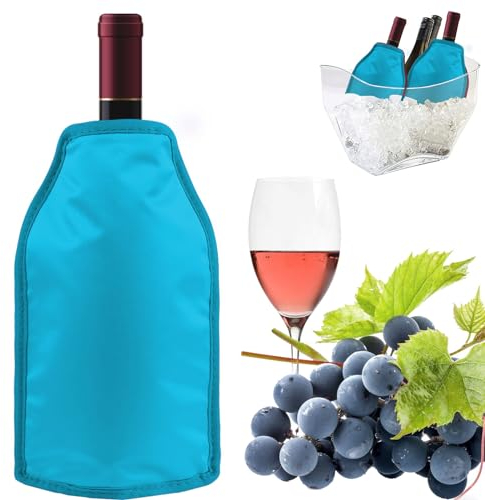 ZoneYan Refrigeratore per Bottiglie Vino, Raffredda Bottiglie Vino, Refrigeratore Vino Impermeabile - Borsa Termica per Bottiglie per Feste, Picnic e Viaggi - Ideale per gli Amanti del Vino (blu)