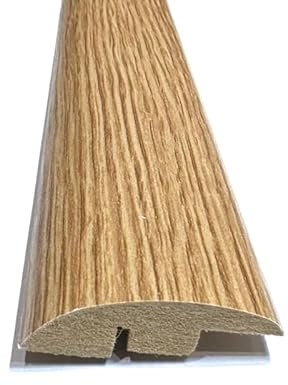 Louisiana Oak Laminate & Wood Flooring Section Transition Bar MDF Threshold Strip Ramp Edge Profile Door Trim Moulding Oak (1, 900mm (2ft 9))