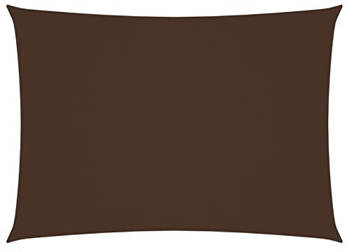 Bulliing Sonnensegel Oxford-Gewebe Sonnensegel Terasse Markise Sonnenschirm Terrasse Rechteckig 3x5 m Braun