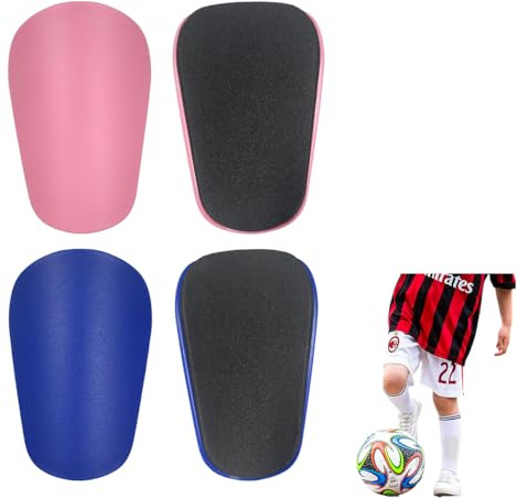 Ruayia Kleine Schienbeinschoner für Fußball, 2 Paar/ 4 PCS Fußball-Schienbeinschoner, Mini Stoßfeste Anti-Kollisions Beinschützer für Jugendliche und Erwachsene Schutzausrüstung