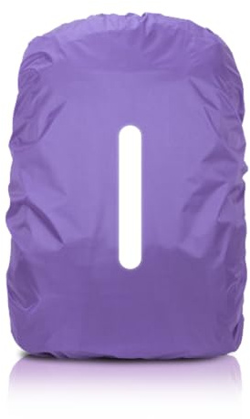Housse Sac a Dos Impermeable Réfléchissante, 20L Protection Pluie Sac à Dos, Protège Sac à Dos Imperméable, Anti-Poussière, Anti-Pluie Couvre, Protege Cartable Pluie pour Randonnée Voyage Cyclisme