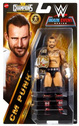 WWE Champions 2025 Wave 4 CM Punk Main Event Action Figure