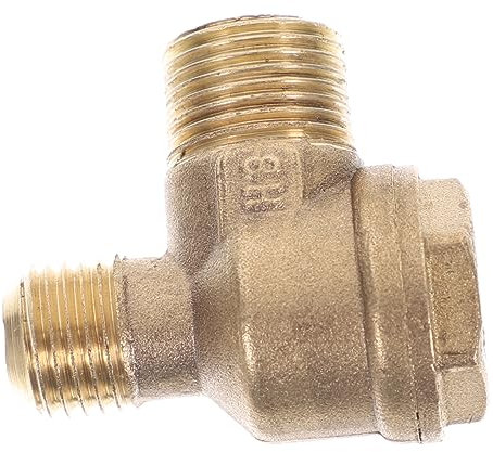 SEWOART Brass Inline Check Valve for Air Compressor with 2-Port Design Quick Installation Pipeline Connection Pneumatic Accessory for Compressor Components