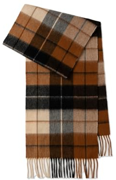LumiSyne Winter Schal Kariert Für Damen Herren Wollschal Mit Quasten Farbnähte Tartan Muster Klassische Retro Stil Karo Schal Langer Pashmina Schals Leicht Warme Schultertuch Stola