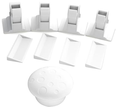 CIMAXIC 5stücke Magnetische Schranksicherung Für Junge Mädchen Schubladensicherung Sicherheits-schubladenschlösser Abs-material Haushalt Schranktür