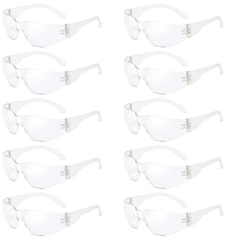 ANMITI 10 gafas protectoras para niños, gafas de protección ocular, resistentes a los impactos, gafas de ciencia