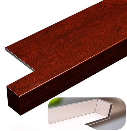 Protezione per Davanzale per Finestra, per Loft, Appartamento, Finestra A Bovindo, con Texture, Protezione Liscia per Davanzale, Finitura Tagliabile per Davanzale per Interni Ed Esterni (140 × 18 Cm