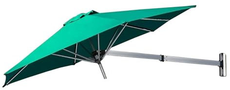 Parasol de Jardin ExtéRieur Inclinable D'8,2 Pieds, Fixation Murale, Patio, Balcon, Pare-Soleil Convient Pour : Balcon, Etc.