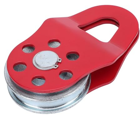 NutriEss Bloc de treuil 8T, poulie de remorquage en Acier au Carbone Haute résistance pour Camion, Tracteur, VTT, UTV, récupération Tout-Terrain Robuste