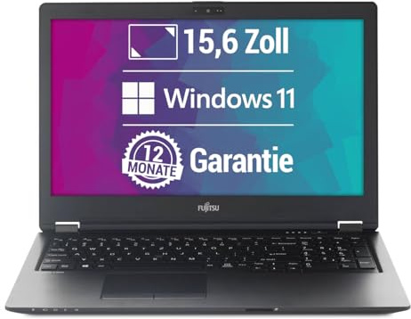 Fujitsu LifeBook U759 15,6 Zoll Full HD Laptop Intel Core i3-8145U@ bis zu 3,9 GHz 8 GB 256 GB SSD mit Windows 11 Pro & GRATIS Antiviren-Software inkl. 12 Monate Garantie (Generalüberholt)