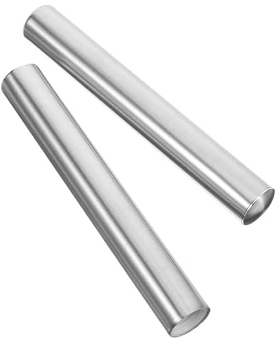 COLLBATH 2 Pezzi Manico Scopino Wc in Acciaio Inossidabile Design Ergonomico, Facile da Installare, Ricambio per Accessori Bagno Argento