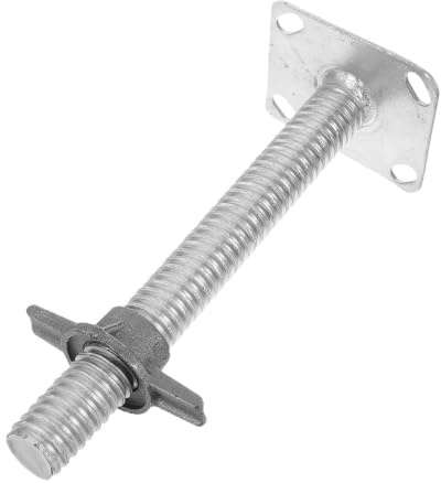 KICHOUSE Scaffold Screw Jack and Wide Base Plate with Threaded Rod Feet Design Metal Construction Support for Quick Assembly and Easy Installation for Scaffolding in House Support