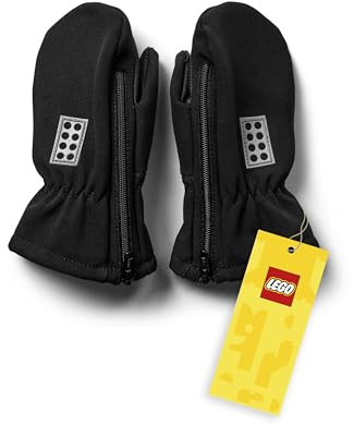 Kabooki LEGO® Fäustlinge Softshell – Schwarz – LWARIPO 702