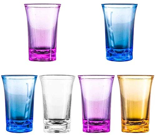 Shot Glass Dispenser sex sätt, Great Party gåva, Multiple 6 snapsglas dispenser och Holder Carrier Caddy spritflaskor Dispenser pourer Dricka Spel (Color : Color cup)