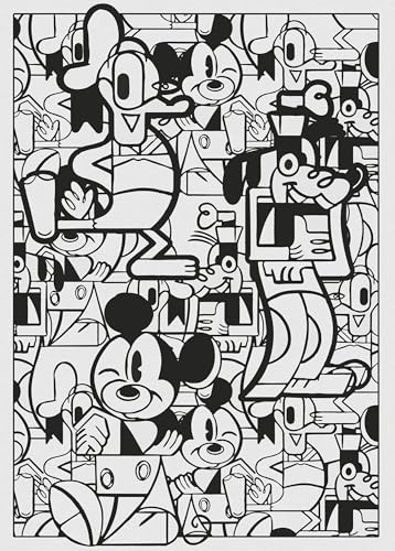 Komar Disney Vlies Fototapete - Mickey Constructive - Größe: 200 x 280 cm (Breite x Höhe) - Kinderzimmer, Tapete, Kindertapete, Wandtapete - IADX4-058