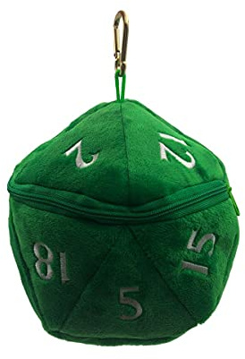Ultra Pro D20 Plush Dice Bag - Green