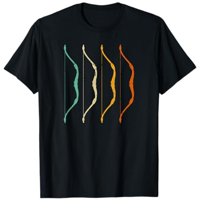 Recurvebogen Vintage Bogensport Retro Bogenschießen T-Shirt