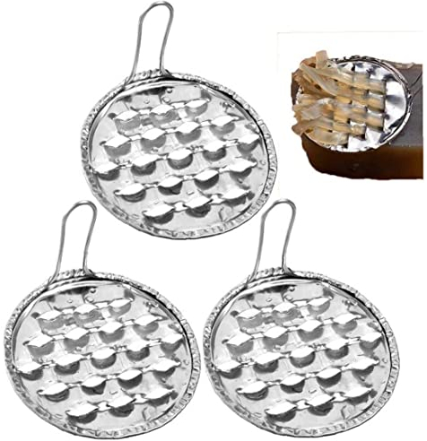 Fopytu Jelly Scraping, 3 Pcs Bean Jelly Scraper Stainless Steel Spaetzle Maker Noodle Dumpling Maker Cheese Butter Grater Kitchen Tools