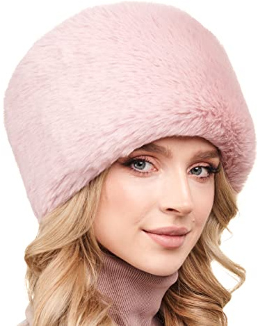 Futrzane Modern Kosakenmütze - Fellmütze Damen - Winter Russische Mütze Pelz