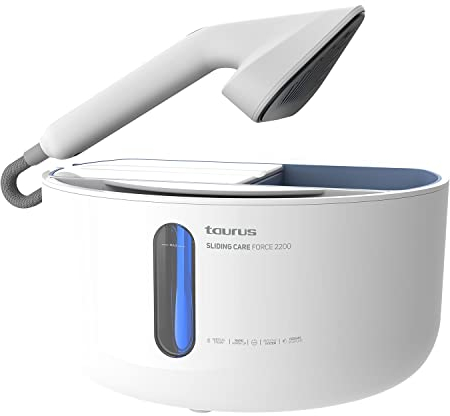 Taurus - Plancha vertical vapor 2180W | Planchador steamer portatil de mano | Con función vertical y auto apagado | 5 niveles de vapor | Panel táctil | sistema anti goteo | indicador falta de agua