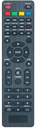 AULCMEET Telecomando di ricambio compatibile con Akai LED Smart TV AKTV3222T AKT3222T AKTV4023T ARGENTO IP-LE410983 IP-LE32/410004