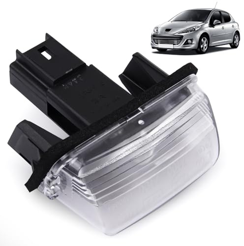 ROBUST Kennzeichenleuchte Nummernschildleuchte für Citroen Berlingo C3 Mk1 Mk2 DS4 Jumpy Saxo XSara Peugeot 206 207 306 307 308 406 407 5008 Expert Partner Traveller 6340 A3 6340.A3 6340A3