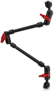 Gugxiom Gugixom Bras Magique Réglable de 22 Pouces, Support de Support de Caméra à Vis de Verrouillage 1/4 en Aluminium, Tête Sphérique Pivotante à 360°, Pivotant à 180°, Ensemble de