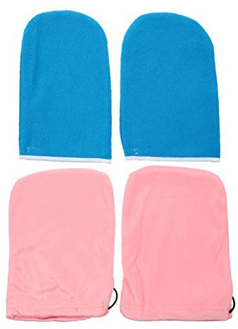 Housoutil Wachswärmer Handschuhe Einheitsgröße Aus Stoff Paraffinwachs Handabdeckung Für Handpflege Zuhause Spa Behandlung Wiederverwendbar Und Wärmespeichernd