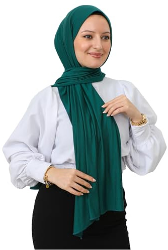 Prien Hijab Kopftuch Für Damen, Frauen Schal Kleider, Modern Kopftücher Weicher Jersey, Muslim Kleid Türkisch Premium Gebetskopftuch, Umrah Geschenk, Hijab Set