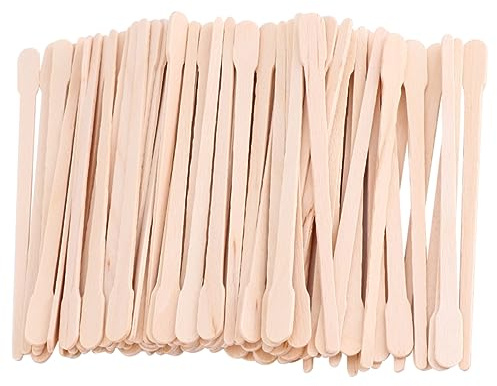 FRCOLOR 600 Stück Holz Wachsstäbchen Zur Haarentfernung Wachsapplikator Für Augenbrauen Und Gesicht Einweg Wachs Sticks Für Waxing Und Haarentfernung