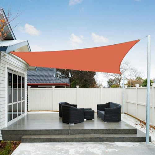 AXT SHADE Voile d'ombrage Imperméable Rectangulaire 2x2,5m Toile Ombrage UV Protection pour Terrasse Jardin Extérieur-Terre Cuite