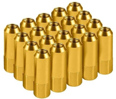 WTIXCRQ Radbolzen Radschraube 20 Stück Autozubehör Radmutter 60 Mm M12 X 1,5, M12 X 1,25 Radmuttern Racing Lug Radschrauben Muttern Stehbolzen Ersatzteile(5,M12x1.25)