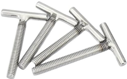 WGX123 304 Edelstahl M4 M5 M6 M8 M10 M12 T-förmige Schweißschrauben Nagelbolzen(M4x25mm 5pcs)