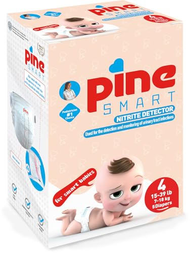 Pine Pañales desechables inteligentes inteligentes con indicador UTI, pañales de prueba para detección temprana de infecciones del tracto urinario en bebés, indicador de color para detección UTI