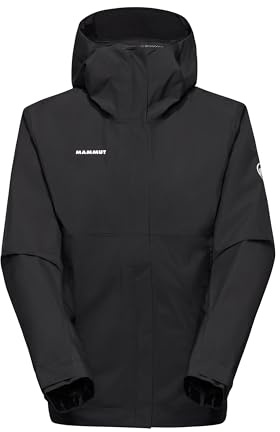 Mammut Treeline Light Hardshell jacka med huva kvinnor, Svart, X-Small Tall