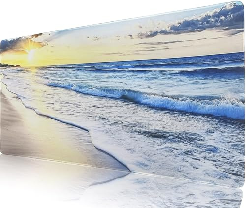 TempFoo Desk Mat, XXL Large Office Gaming Mouse Pad 40x90x0.3cm White | Waterproof Long Mousepad, for Home Desks Computer Keyboard Laptop Protector Decor Accessories Gifts