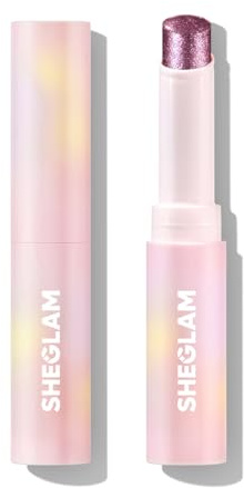 SHEGLAM Kristall Gel Glanz Stick Lidschatten Stick Eyeliner Aufheller Bleistift Wachsmalstift mit Pinsel, leicht zu verblenden langanhaltender schimmernder Lidschatten-Stick-Violet Crush