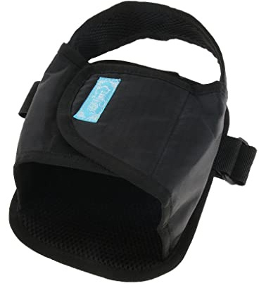 Colcolo Zapatos de Sujeción de Seguridad para Silla de Ruedas de 1 Pieza Clip de Pedal de Cojín de Correa para Los Pies, Negro