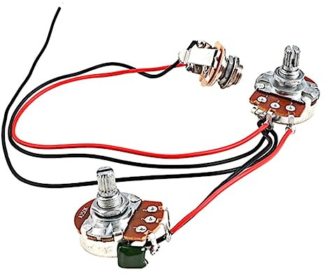UPKOCH Bass-gitarren-kabelbaum Vormontiertes Gitarrenzubehör Kompaktes Gitarrenteil Leicht Transportierbar aus Robusten Materialien Gefertigt Benutzerfreundliches Design für Einfachen