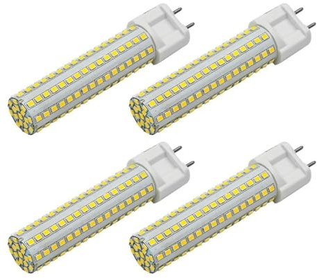YXZKJZJ Lot de 4 ampoules LED G12 15 W équivalentes à 150 W, éclairage de remplacement à 360 degrés, éclairage de maïs pour intérieur et extérieur(Natural White 4000K)