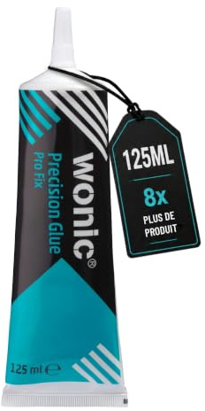 Pegamento Pantalla Móvil Negro 125ML WONIC Pro Fix – Adhesivo Profesional Flexible para Reparación de Smartphones, Tablets y Electrónica – Gran Formato para Múltiples Reparaciones