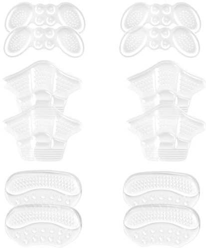 Coussinet Talon Chaussure,6 PCS Coussinets Talon en Gel Autocollants Semelles Adhésives pour Chaussures Trop Grandes Anti-Ampoules et Anti-Glissement Confort Max pour Femmes et Hommes