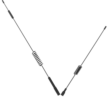 HIAKDOFT Antena De Coche Multi-Banda Completa M3*0.5 Roscada 2 Piezas (Larga y Corta) para Montaje Techo Vehículo Compatible SUV Exterior Automotriz