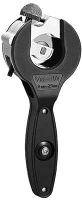 Tagliatubi in plastica Tagliatubi a cricchetto 8-29 mm universale in acciaio inox, rame, alluminio, forbici a, utensili manuali for il taglio di tubi flessibili(L)