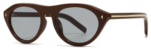 MUTYNE Cat-Eye-Sonnenbrille in Bonbonfarben, Damenmode, ovale Sonnenbrille mit Nieten