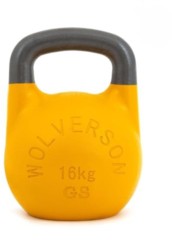 Wolverson Fitness GSU Competition Kettlebell – professionelle Stahl Trainingshantel für Kettlebell Sport, Functional Training, Krafttraining, Cross Training & Home Gym