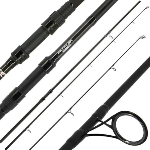 Teleskop Karpfenrute 3 m Angelrute Carbon Profiler Wels Rute - 10ft, 2pc, bis zu 200g Wurfgewicht Angelrute für Karpfen Feeder Angeln