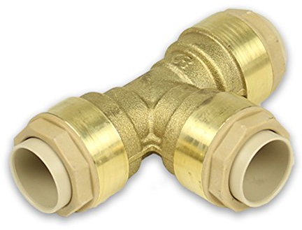 Messing Steckfitting für Kupferrohr T-Stück [15 - 15 - 15mm]
