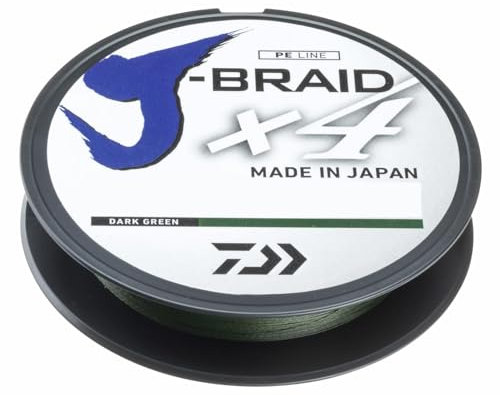 Daiwa Tresse J Braid X 4-135m, vert, 0.07, 2.6kg/5.5lbs