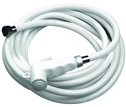 Nuova Rade Shower Head, w/Hose 5m, White, Brauseschlauch mit Duschkopf